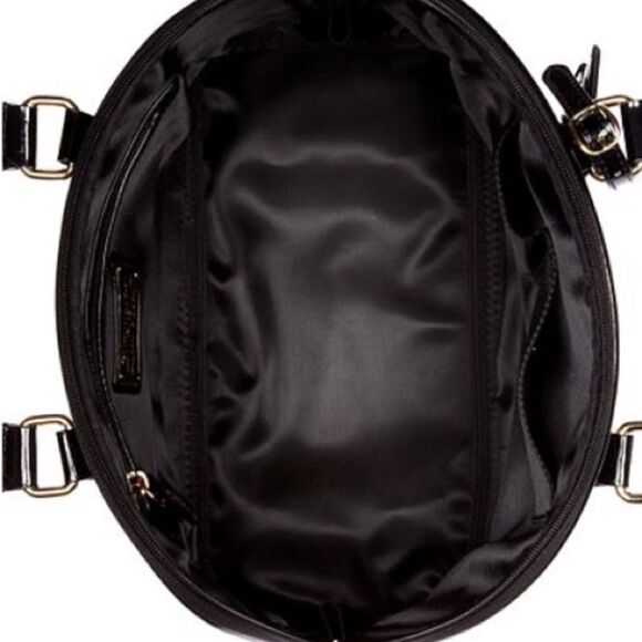 HELLO KITTY LOUNGEFLY SANRIO Leopard PATENT LOGO EMBOSSED DOME TOTE SATCHEL - Picture 4 of 6